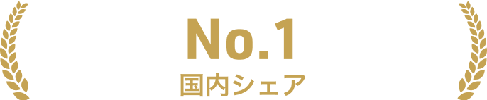 No.1国内シェア