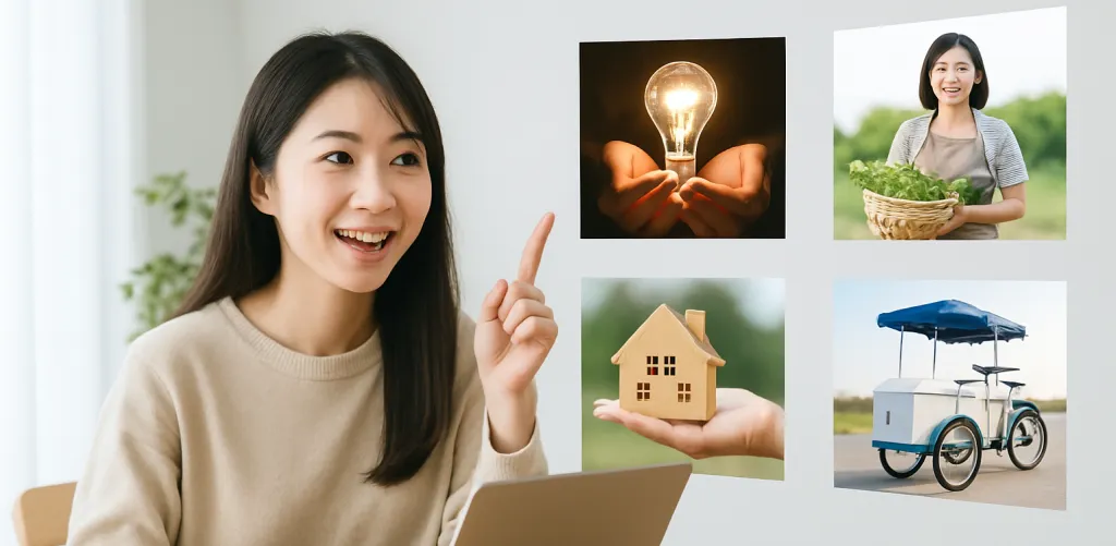 クラウドファンディングの多様な使い方にヒントを得ているイメージ