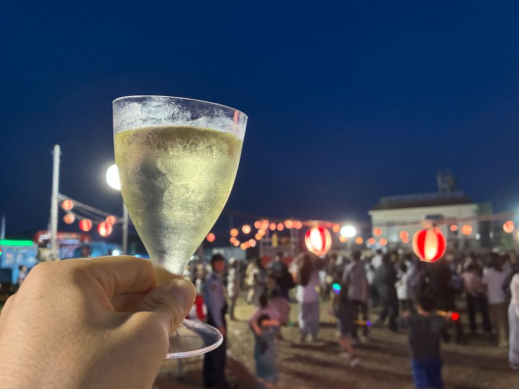 夏祭りで一杯