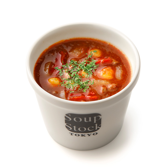 牛肉とトマトのハンガリー風スープ*