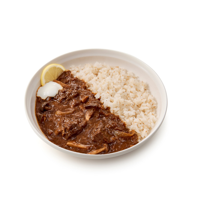 牛タンと2種のきのこのスパイスカレー
