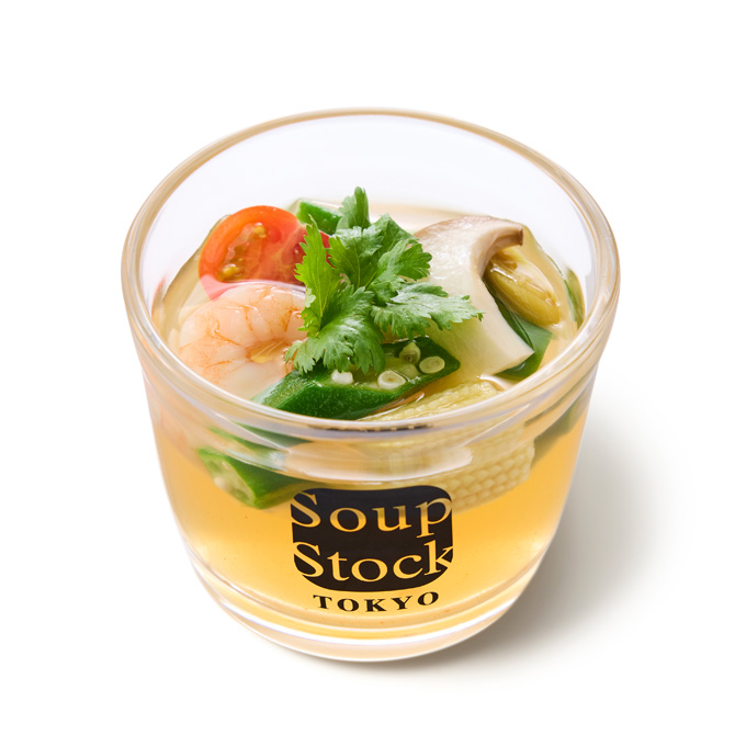 海老と夏野菜の冷たいトムヤムクン