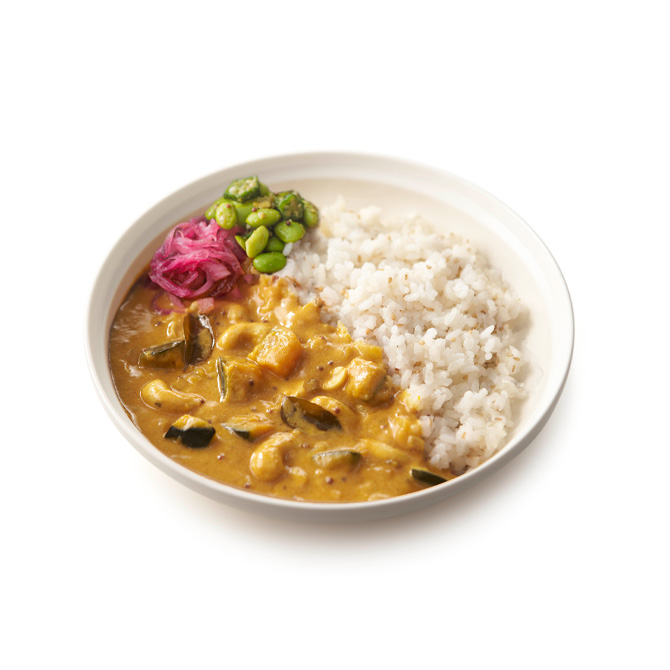 カシューナッツのホッダ（スリランカ風ココナッツカレー）
