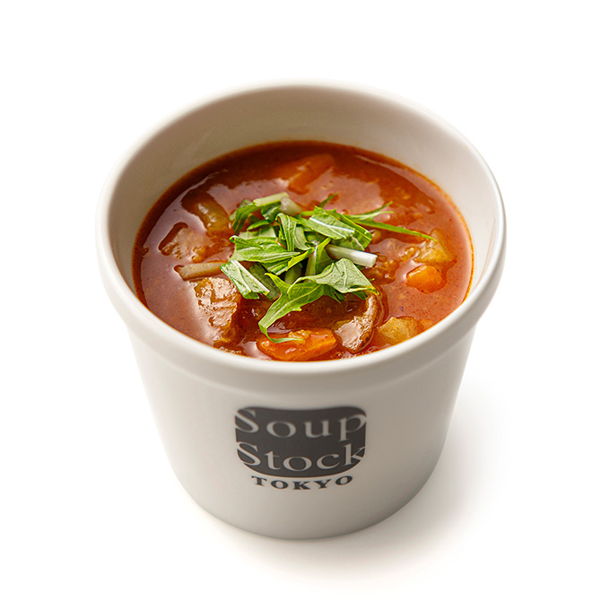 3種根菜のミネストローネ