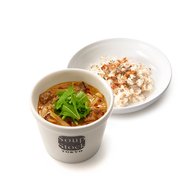 黒毛和牛の牛すじの和風スープカレー