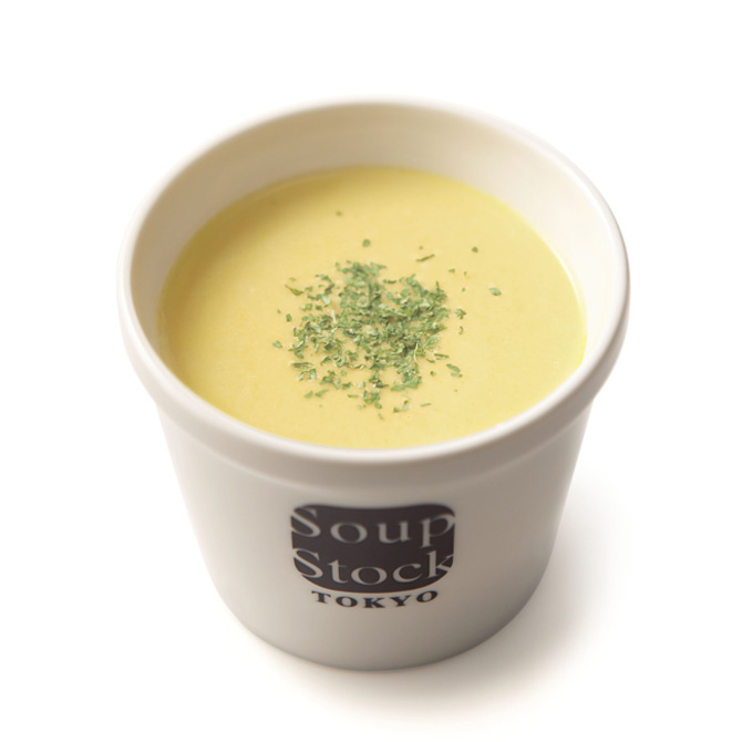とうもろこしとさつま芋のスープ