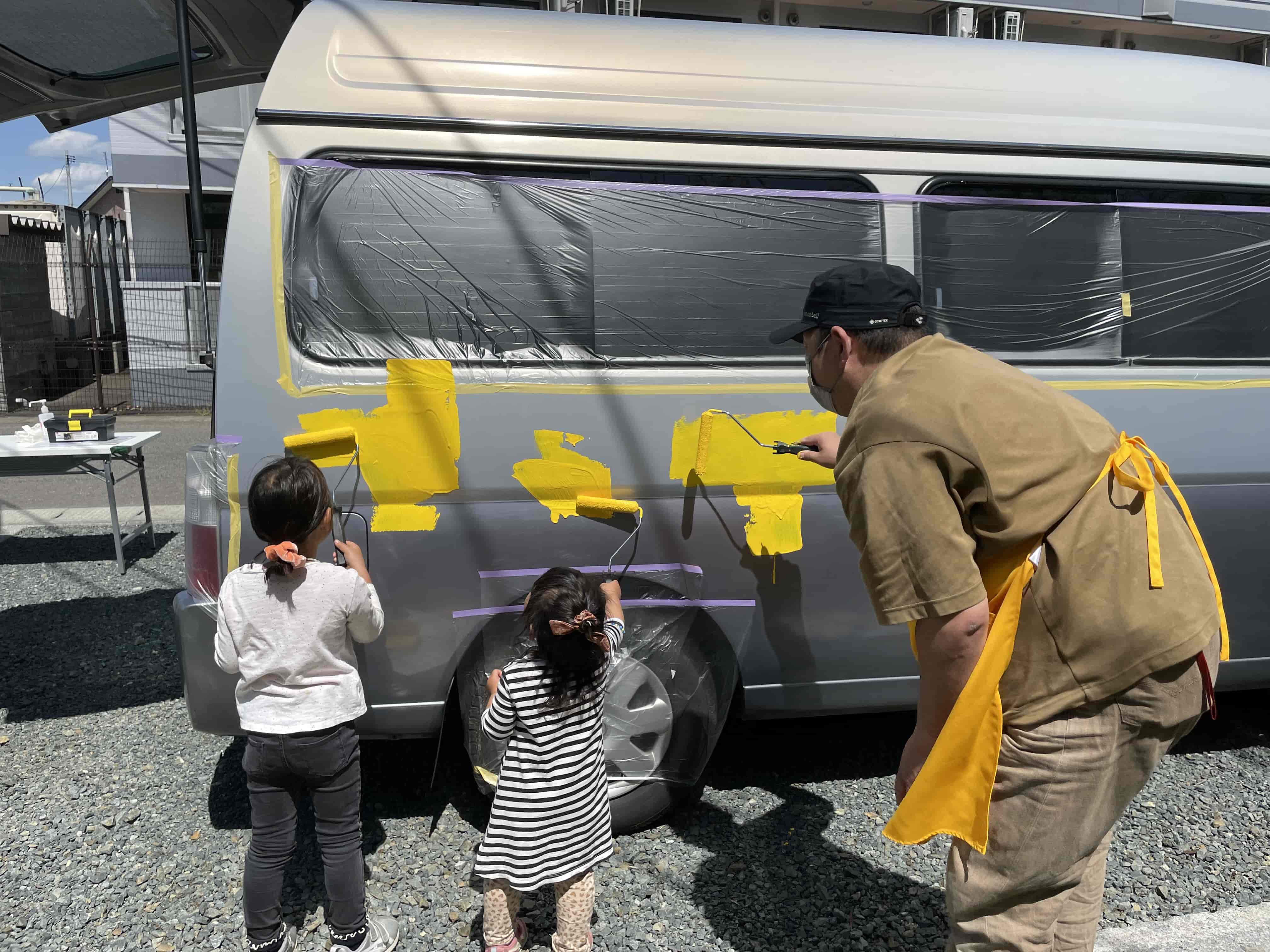 盛岡こども図書館プロジェクトの企画第2弾！「えほんバス」をペイントしよう