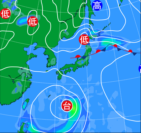 8月末 9月はじめ台風9号が発生か 台風8号より日本へ接近する恐れも 毎日の天気頭痛予報 頭痛ーる 気圧予報で体調管理
