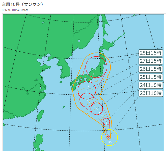 台風10号
