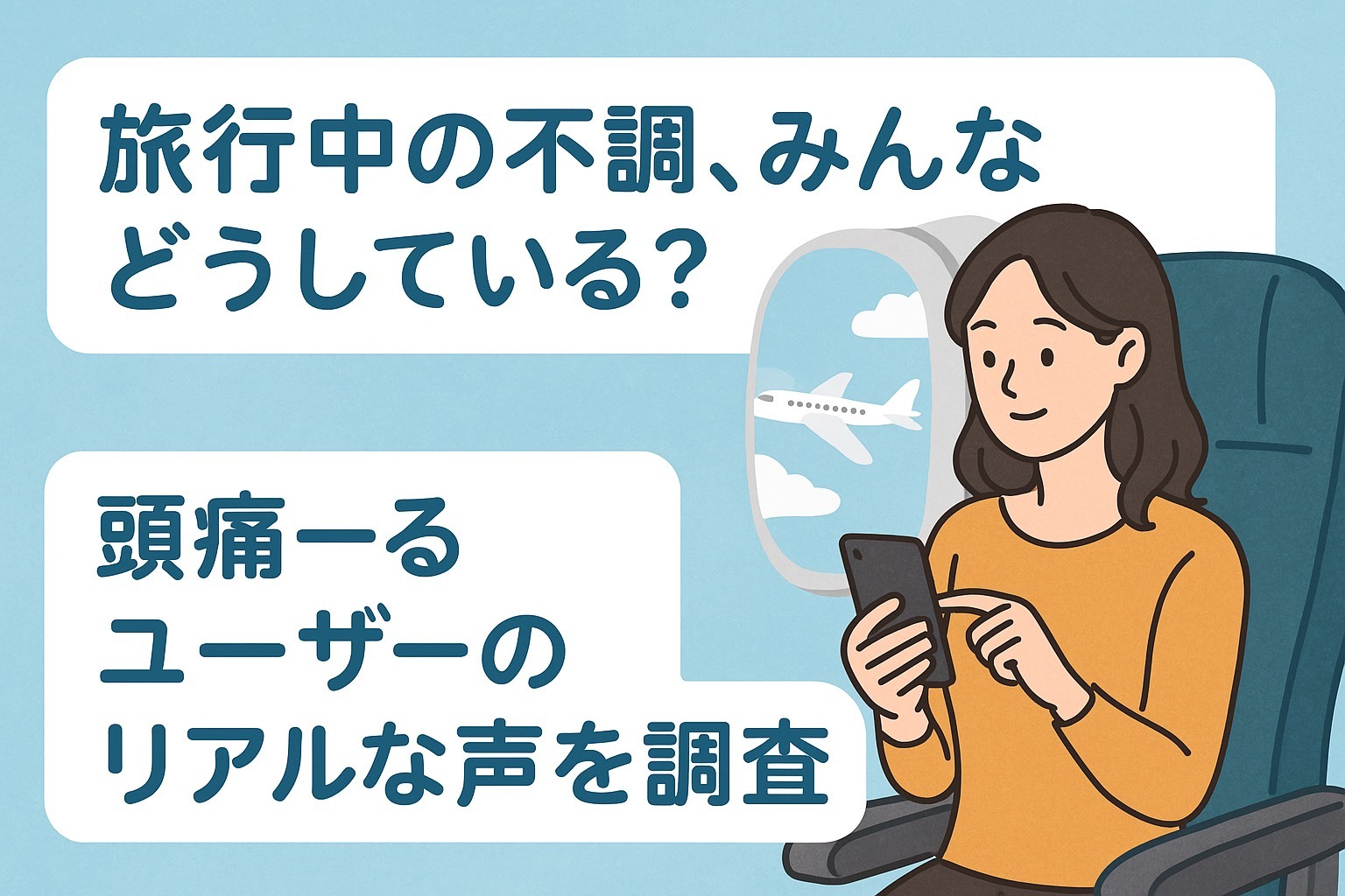 頭痛ーる｜旅行中の不調、みんなどうしてる？頭痛ーるユーザーのリアルな声をアンケート調査