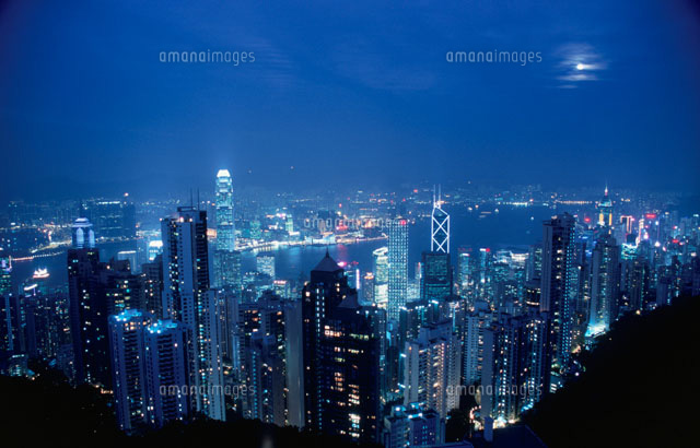 香港島のビル群夜景
(c)HIROYUKI MATSUMOTO/SEBUN PHOTO