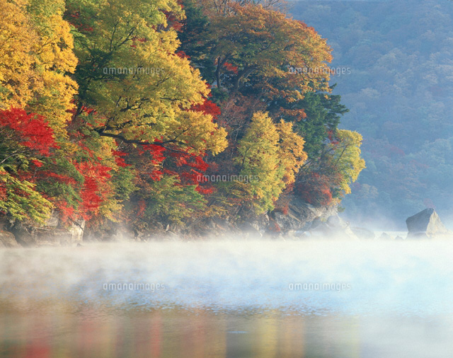 中禅寺湖湖畔の紅葉 日光市 栃木県
(c)SIGEO MATSUNO/SEBUN PHOTO