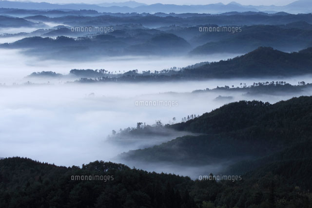 朝の山並み 弥高山 岡山県
(c)YOSHITSUGU NISHIGAKI/SEBUN PHOTO