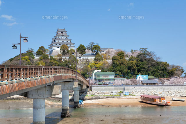 桜咲く唐津城と城内橋
(c)YOSHITSUGU NISHIGAKI/SEBUN PHOTO