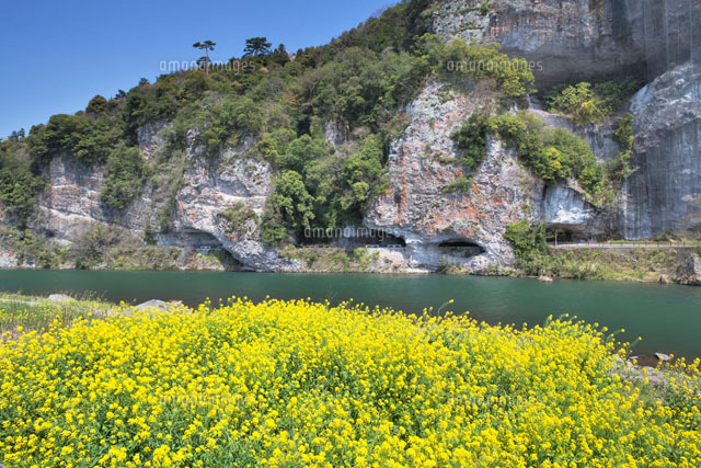 菜の花咲く耶馬渓と青の洞門
(c)YOSHITSUGU NISHIGAKI/SEBUN PHOTO