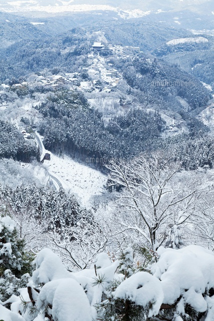 雪の吉野山と蔵王堂
(c)YOSHITSUGU NISHIGAKI/SEBUN PHOTO