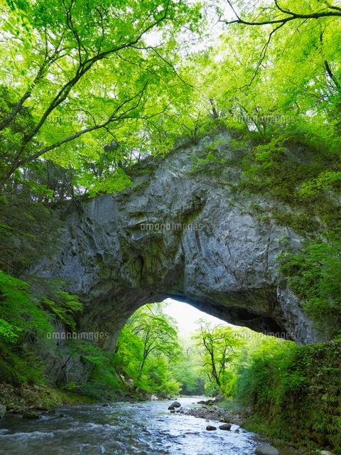 新緑の帝釈峡と雄橋
(c)YOSHITSUGU NISHIGAKI/SEBUN PHOTO