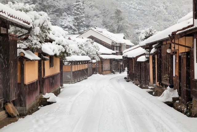 雪の大森銀山の街並み
(c)YOSHITSUGU NISHIGAKI/SEBUN PHOTO