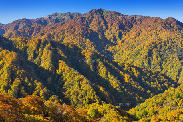 秋の向白神山と双耳峰
(c)YOSHITSUGU NISHIGAKI/SEBUN PHOTO