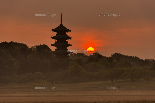 備中国分寺五重塔と日の出
(c)YOSHITSUGU NISHIGAKI/SEBUN PHOTO
