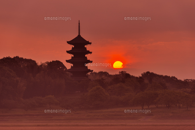 備中国分寺五重塔と日の出
(c)YOSHITSUGU NISHIGAKI/SEBUN PHOTO