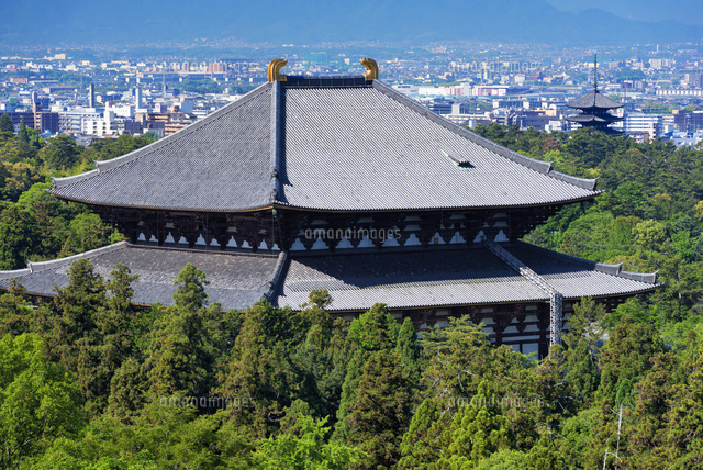 東大寺大仏殿と奈良市街
(c)YOSHITSUGU NISHIGAKI/SEBUN PHOTO