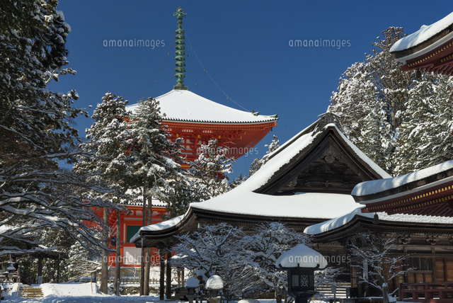 雪の高野山根本大塔
(c)YOSHITSUGU NISHIGAKI/SEBUN PHOTO