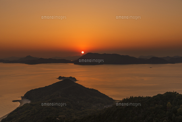 切石山より瀬戸内海の夕日
(c)YOSHITSUGU NISHIGAKI/SEBUN PHOTO
