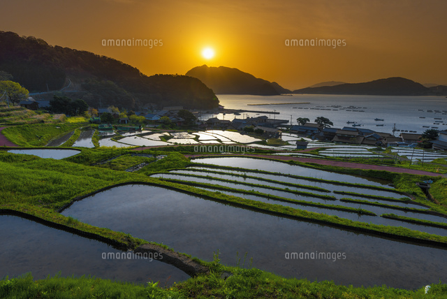 朝日と日引の棚田
(c)YOSHITSUGU NISHIGAKI/SEBUN PHOTO