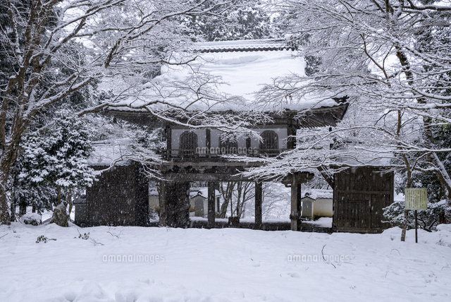 雪の高源寺山門
(c)YOSHITSUGU NISHIGAKI/SEBUN PHOTO