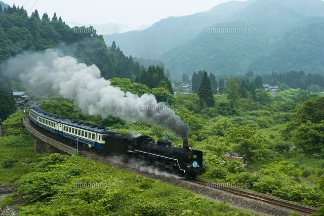 新緑の中を走るSL
(c)NIIGATA PHOTO LIBRARY/SEBUN PHOTO
