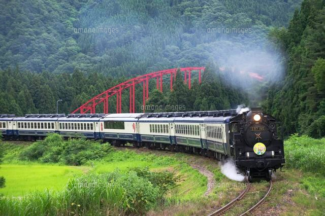 新緑の中を走るSL
(c)NIIGATA PHOTO LIBRARY/SEBUN PHOTO