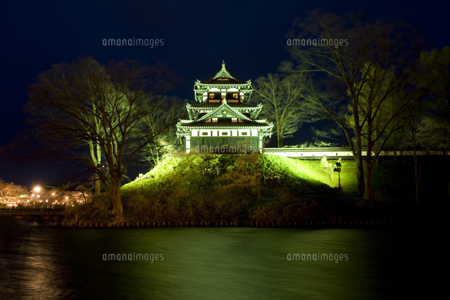 桜と高田城三重櫓のライトアップ
(c)NIIGATA PHOTO LIBRARY/SEBUN PHOTO