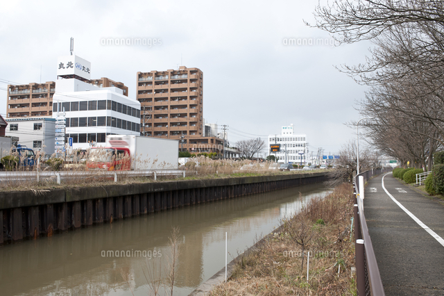 栗ノ木川 海抜の低いエリア
(c)NIIGATA PHOTO LIBRARY/SEBUN PHOTO