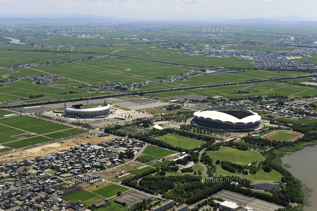 鳥屋野潟周辺の空撮
(c)NIIGATA PHOTO LIBRARY/SEBUN PHOTO