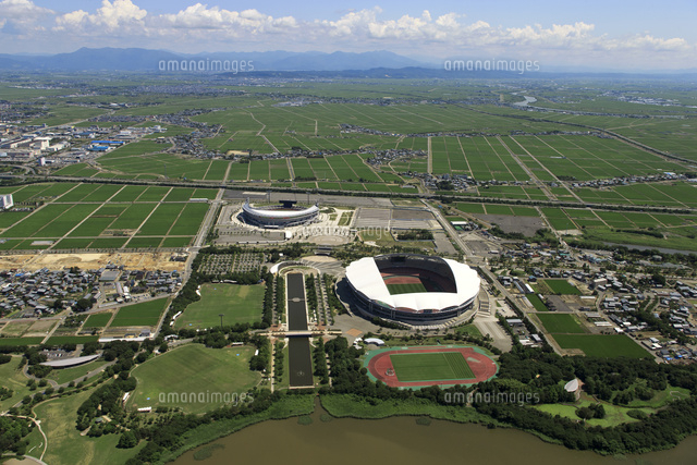 鳥屋野潟周辺の空撮
(c)NIIGATA PHOTO LIBRARY/SEBUN PHOTO