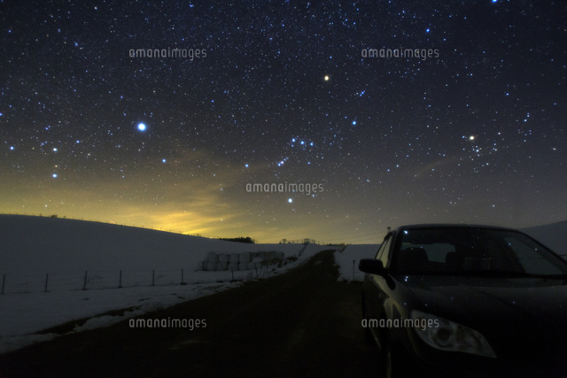 満天の星空と沈む冬の星座たち
(c)NIIGATA PHOTO LIBRARY/SEBUN PHOTO