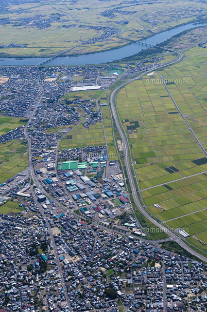 あけぼの印刷団地周辺の空撮
(c)NIIGATA PHOTO LIBRARY/SEBUN PHOTO