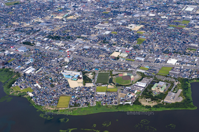 鳥屋野運動公園周辺の空撮
(c)NIIGATA PHOTO LIBRARY/SEBUN PHOTO