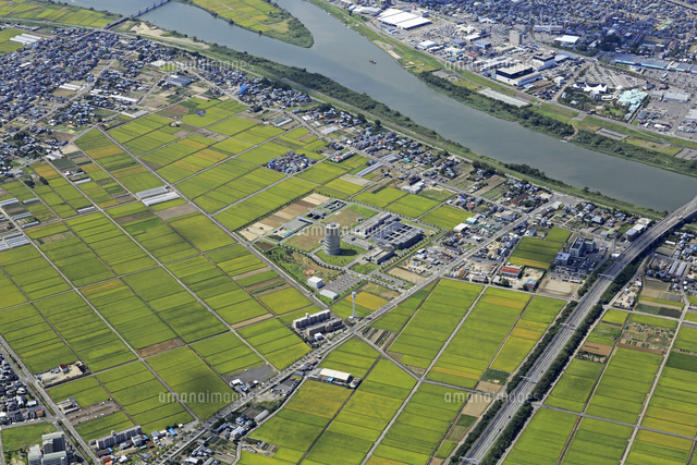 信濃川浄水場周辺の空撮
(c)NIIGATA PHOTO LIBRARY/SEBUN PHOTO