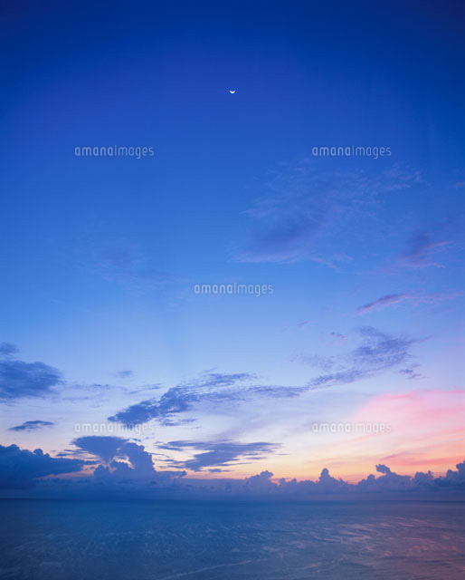 朝の海と月
(c)SHIGEYUKI UENISHI/SEBUN PHOTO