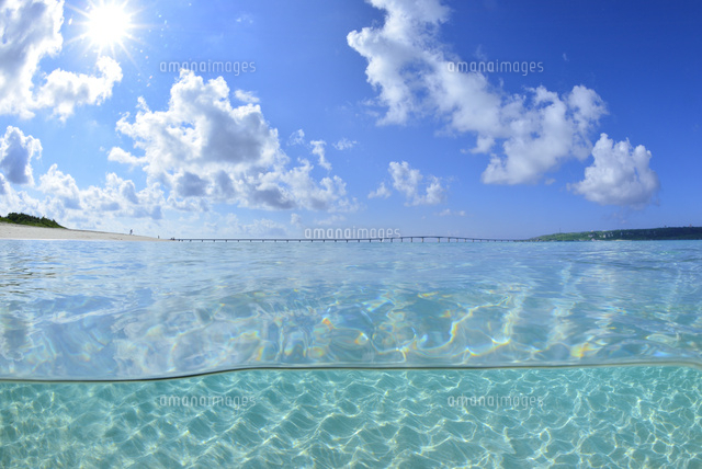 宮古島の朝の海 半水面
(c)SHIGEYUKI UENISHI/SEBUN PHOTO