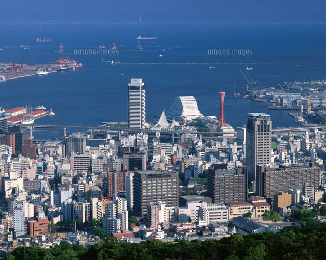 市章山からの神戸市街 兵庫県
(c)MASANOBU HIROSE/SEBUN PHOTO