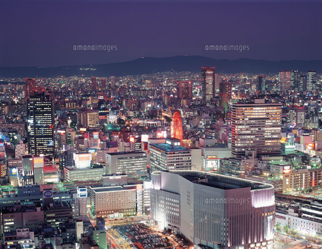 梅田ビル街の夜景 北区 大阪市 大阪府
(c)MASANOBU HIROSE/SEBUN PHOTO