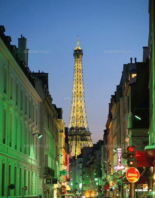 エッフェル塔の夜景と町並み パリ フランス
(c)TARO NAKAJIMA/SEBUN PHOTO