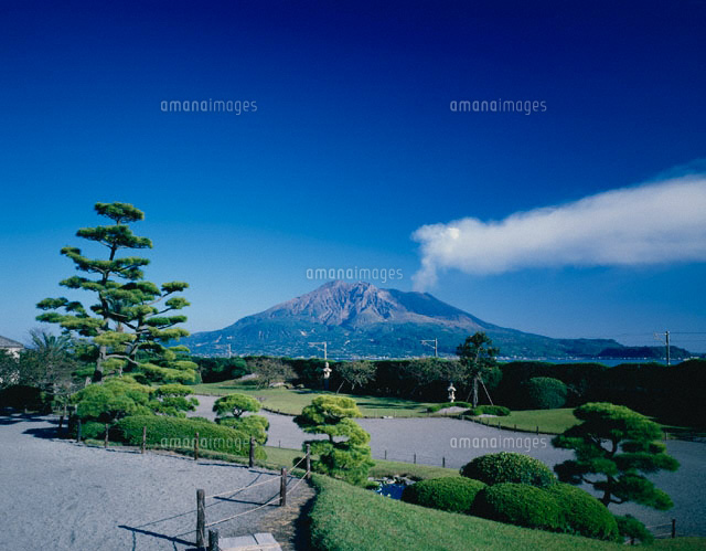 磯庭園より桜島 鹿児島県
(c)KENICHI MINORUDA/SEBUN PHOTO
