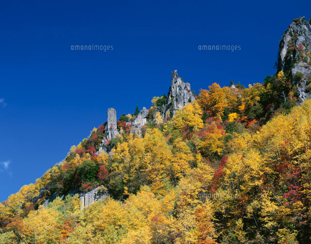 紅葉の層雲峡
(c)KENICHI MINORUDA/SEBUN PHOTO