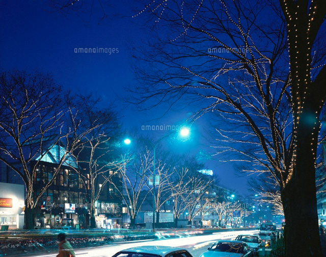 竹下口のクリスマスツリーのイルミネーションの夜景 原宿
(c)SEIJI TAJIMA/SEBUN PHOTO