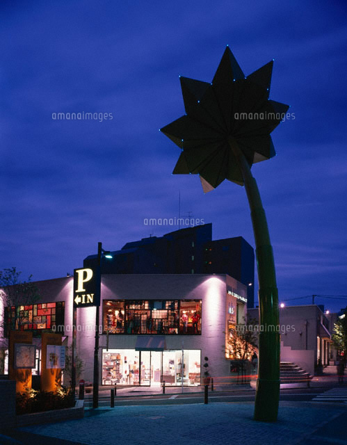 エレクトロニックひまわりと代官山の街並の夜景 東京都
(c)SEIJI TAJIMA/SEBUN PHOTO
