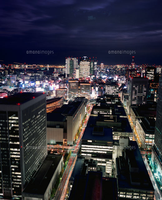 丸の内と銀座と汐留シオサイトの夜景 東京都
(c)SEIJI TAJIMA/SEBUN PHOTO